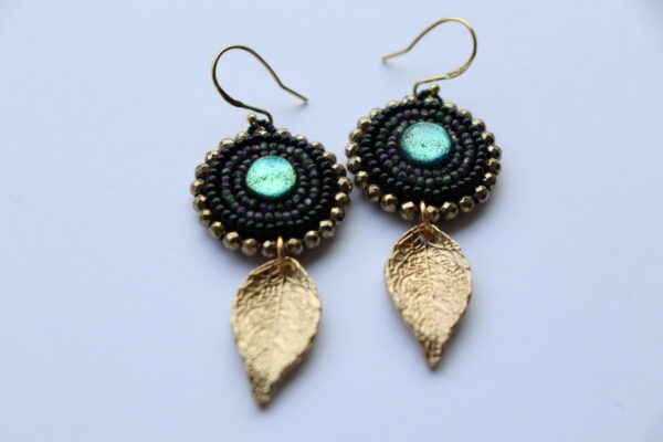 Fused glass earrings