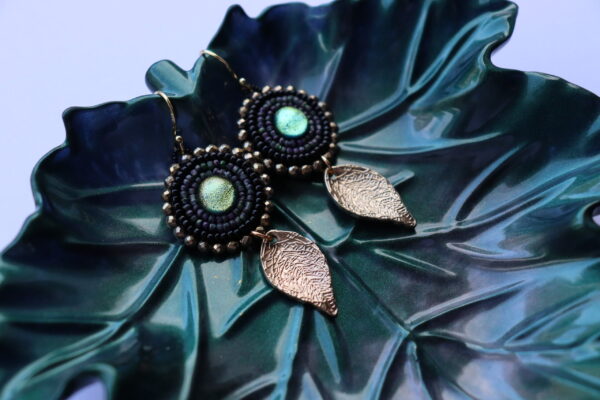 Fused glass earrings - Image 4
