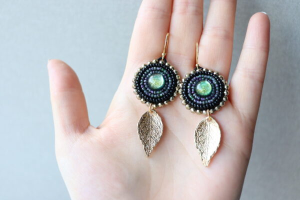 Fused glass earrings - Image 5